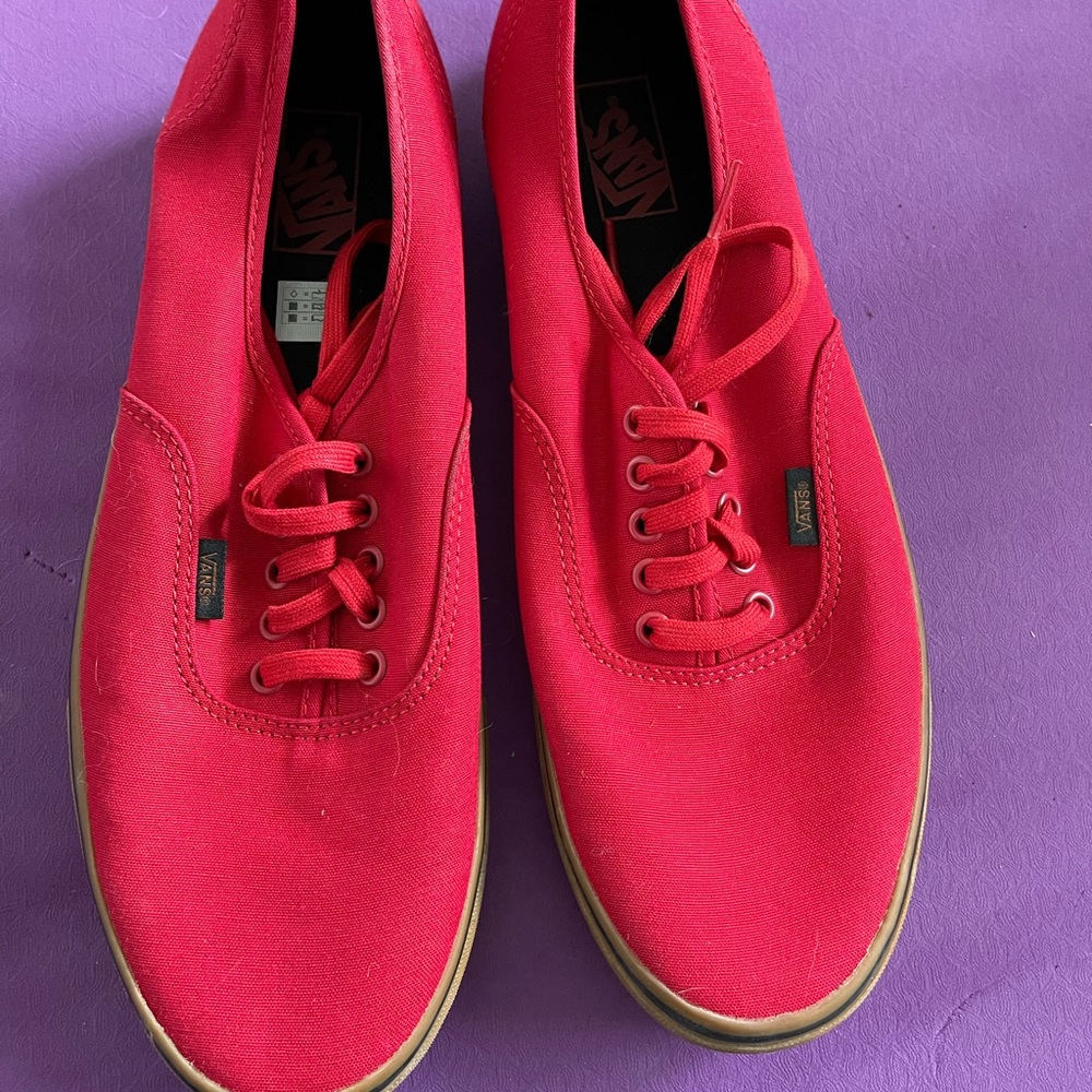Men’s red vans shoes